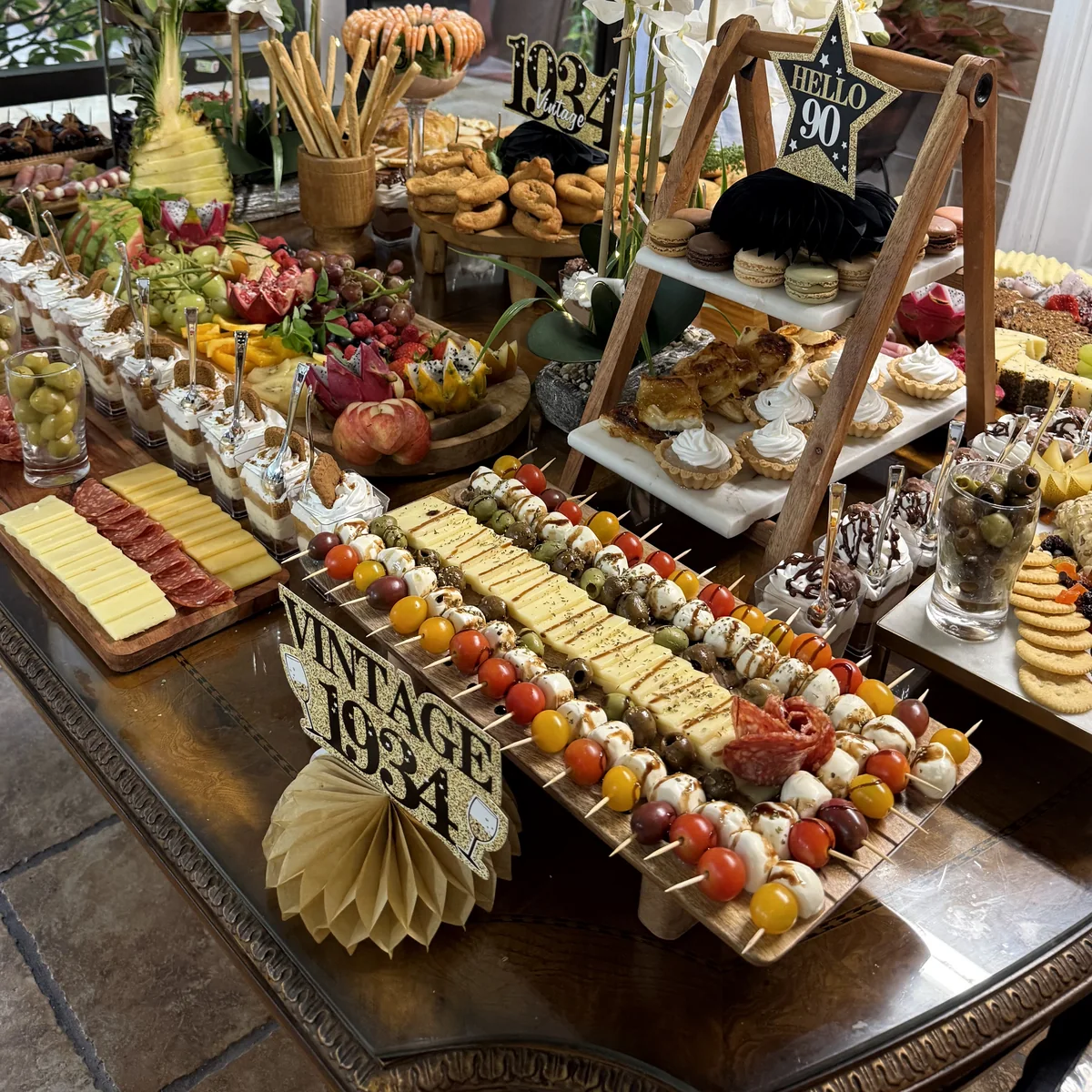 Milestone celebration table designed by Finca America
