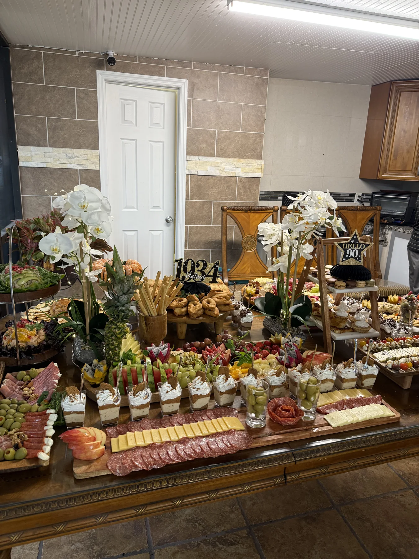 Extensive milestone celebration table styled by Finca America